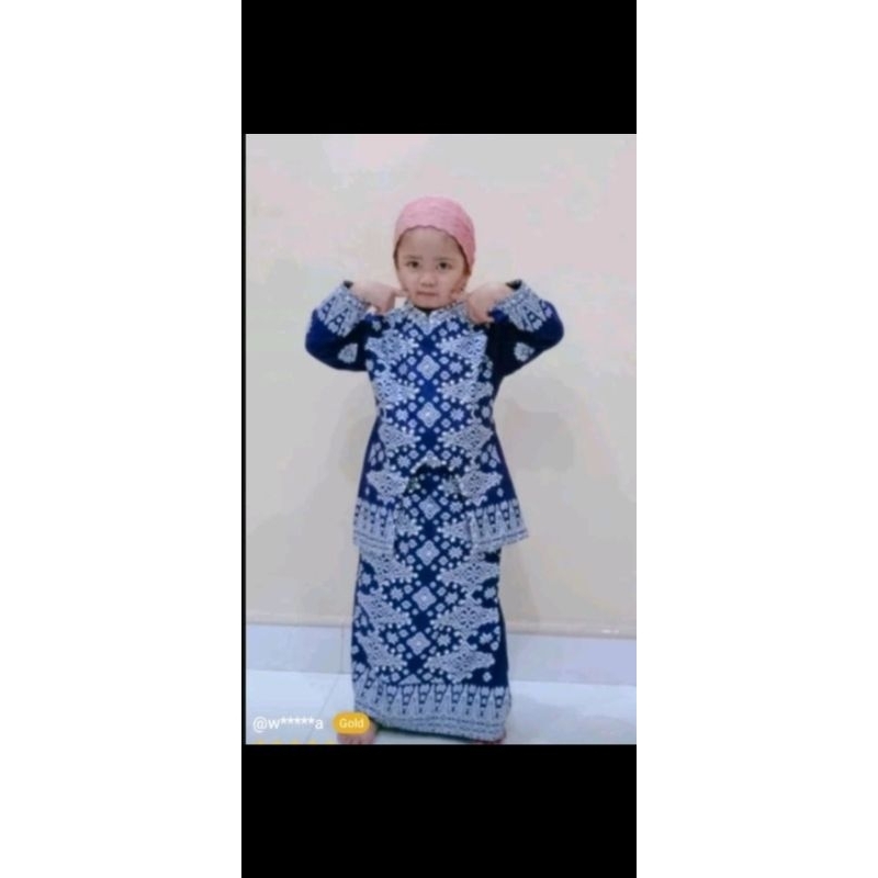 SETELAN SET CWEK ANAK MODEL DEWASA KEBAYAK SONGKET MURAH