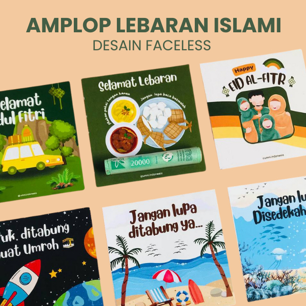 

UMNI Amplop Lebaran Unik Sedotan Desain Faceless