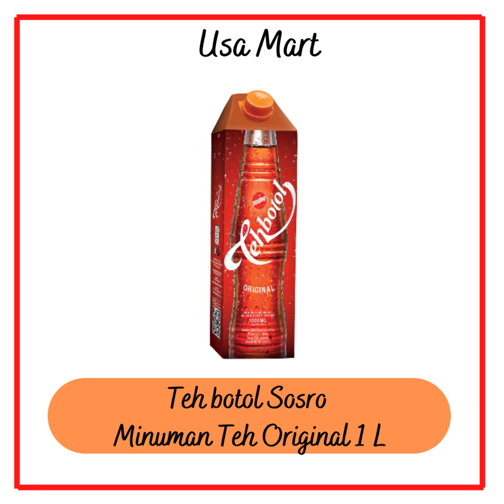 

Teh botol SOSRO Minuman Teh Original 1 L / Tehbotol / Teh Botol Original 1 Liter