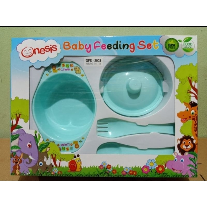 TERMURAH Tempat Makan Bayi / Feeding Set Baby Onesis OFS - 2003
