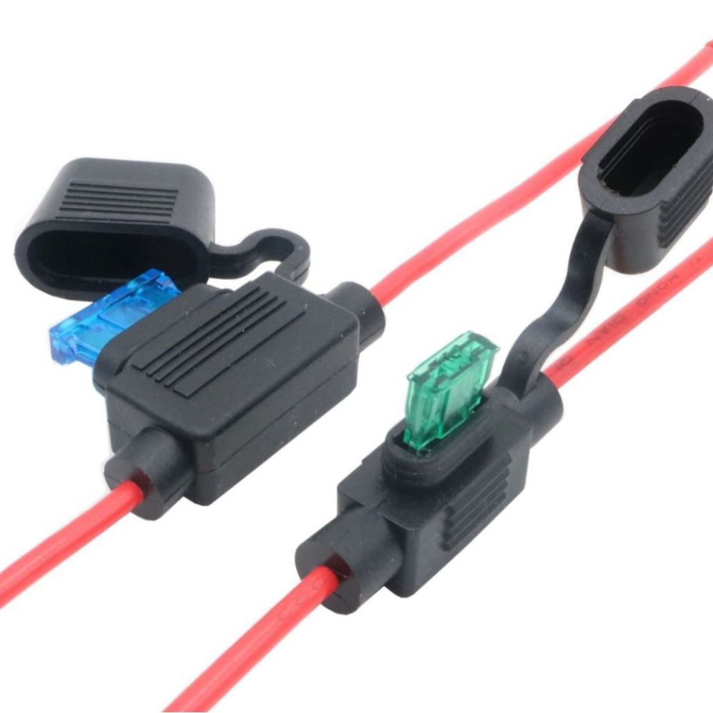 Holder Rumah Fuse Blade Tancap Kecil Besar Kabel Waterproof Anti Air Dudukan Sekring