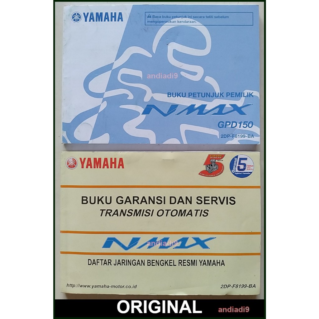 BUKU PETUNJUK PEMILIK SEPEDA MOTOR YAMAHA NMAX GPD150 2015 GARANSI DAN SERVIS TRANSMISI OTOMATIS YAM