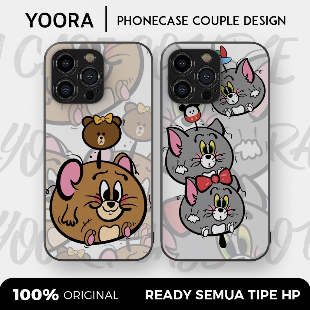 [TJ08] Custom Case Couple Tom and Jerry Premium Bisa Untuk Semua Tipe Hp