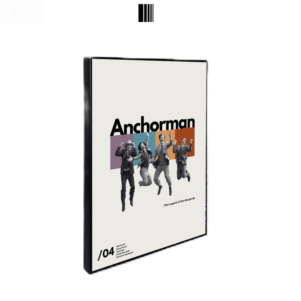 Poster Frame Blok - Anchorman Film