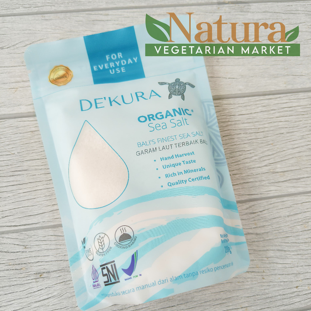 

DE'KURA Organic Unrefined Sea Salt Garam Laut Organik