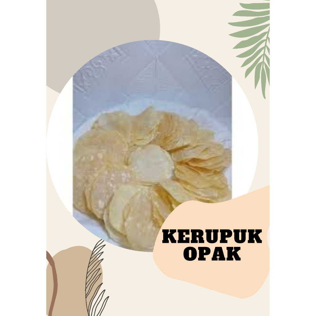 

kerupuk opak mentah keripik opak singkong enak dan gurih