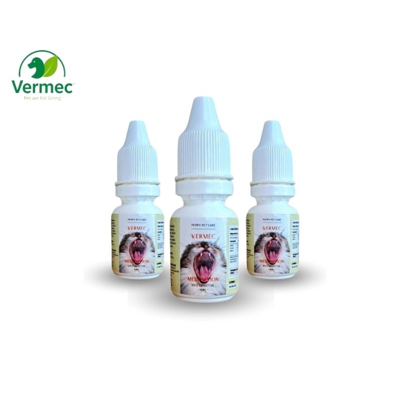 Vermec Oral Anti Kutu Scabies Kucing 10ml