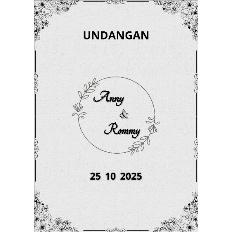Simple Template Undangan Pernikahan | Simple Wedding Template | Template Only