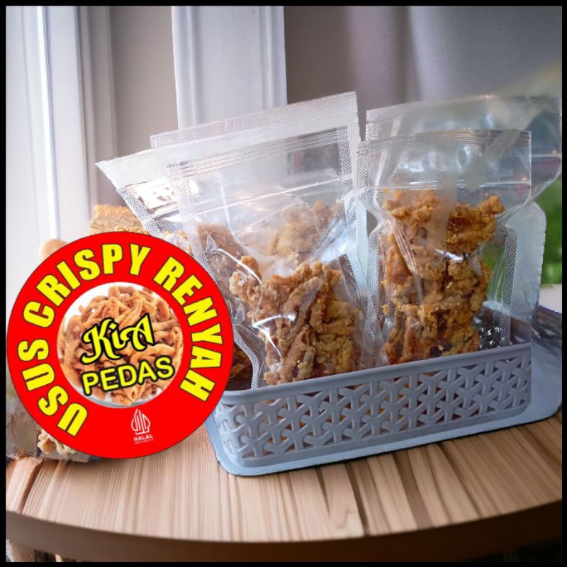 

keripik usus ayam crispy rasa pedas 100g terlaris