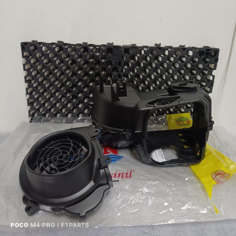 cover mesin beat fi scoopy fi starter kasar shroud inlet exhaust atas bawah