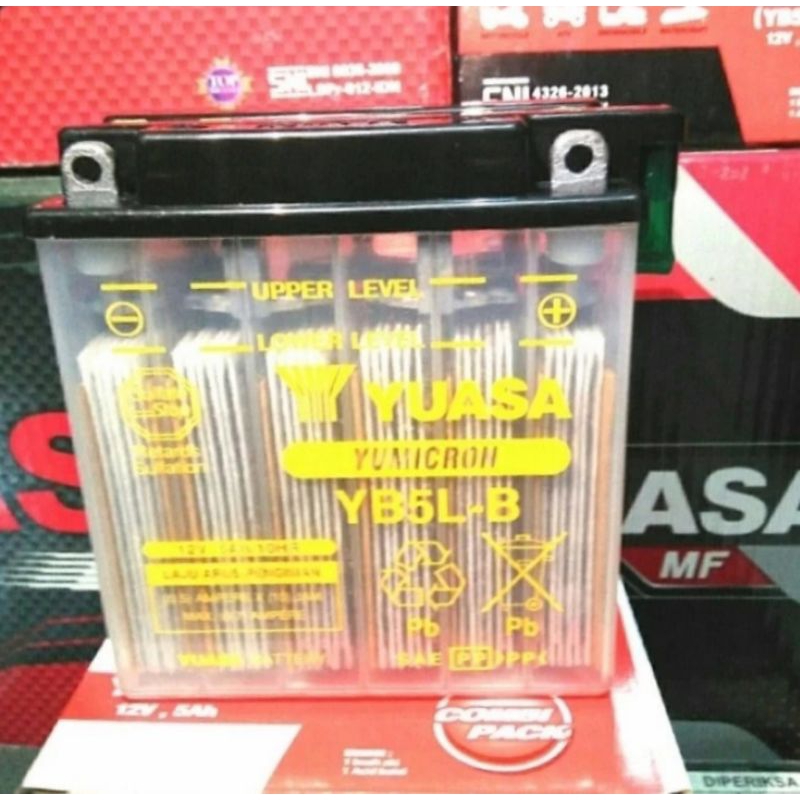 Aki Motor Vespa Corsa Matic,Kymco Spike,Cevira Yuasa YB5L B GM5 Z 3B