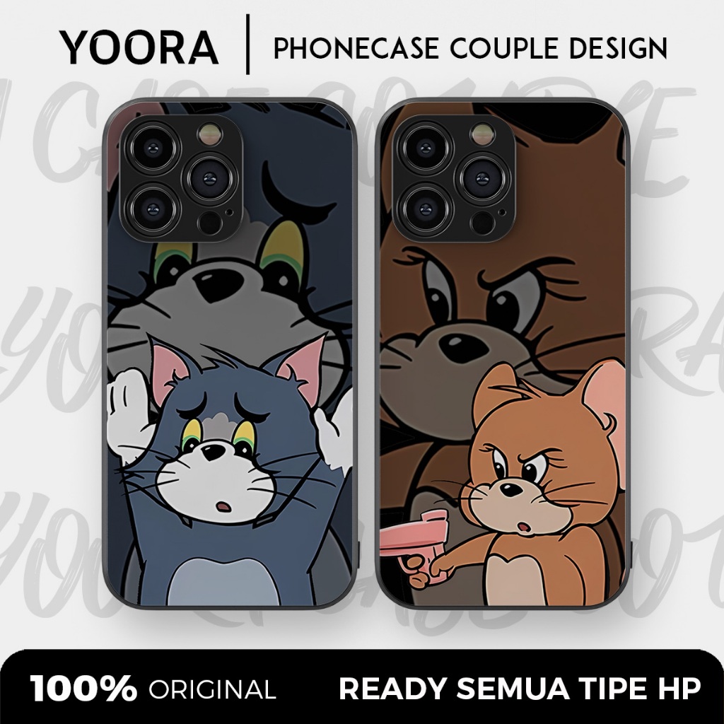 [TJ35] Custom Case Couple Tom and Jerry Premium Bisa Untuk Semua Tipe Hp