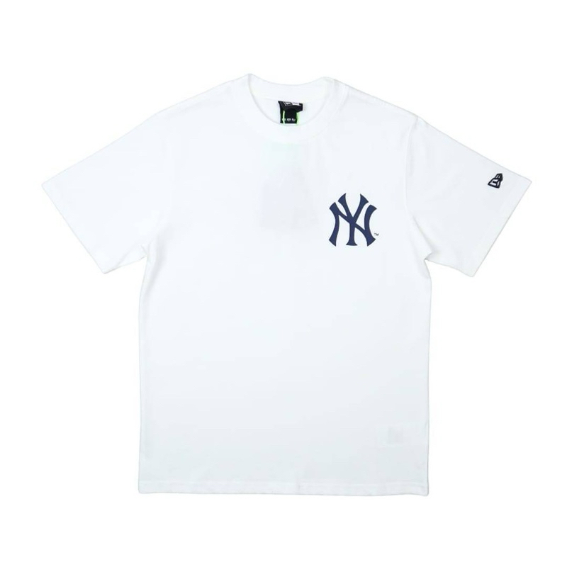 Tshirt Baju New Era New York Yankees White Tee