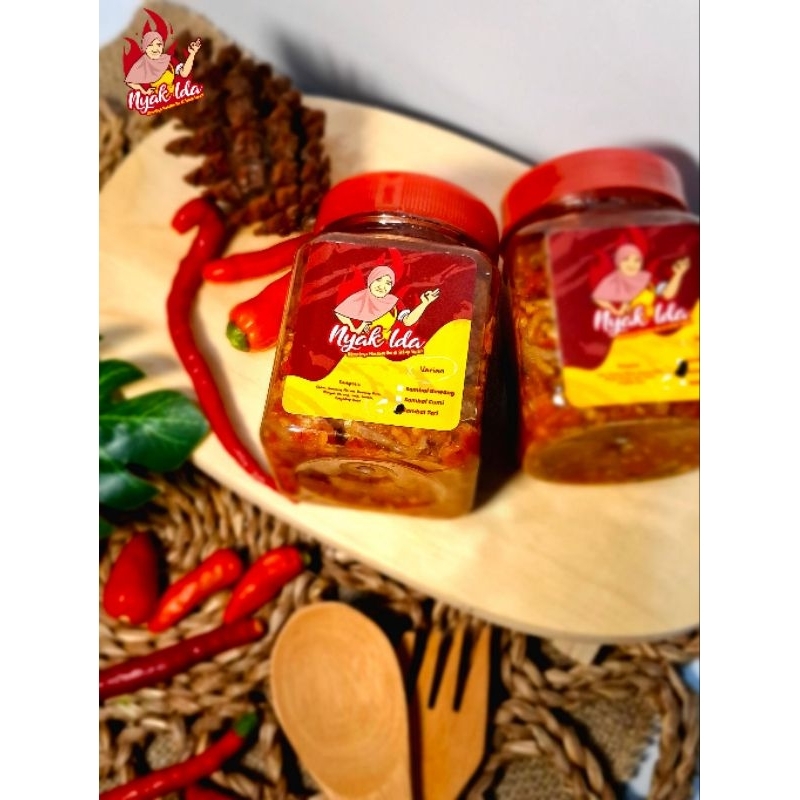 

nyak ida sambel - Sambel pedas Cumi/Bawang/Teri pedasnya nagih - 200grm