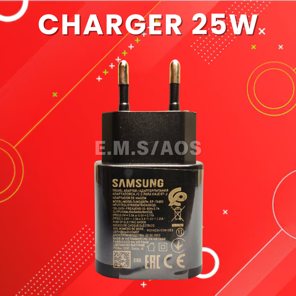 Adapter Kepala Charger Samsung Galaxy A73 5G A53 5G A33 5G Adaptor 25W