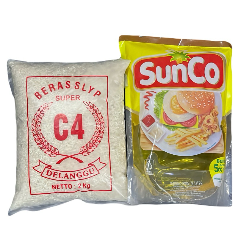 

Paket 4 Beras 2kg Minyak Sunco 2L