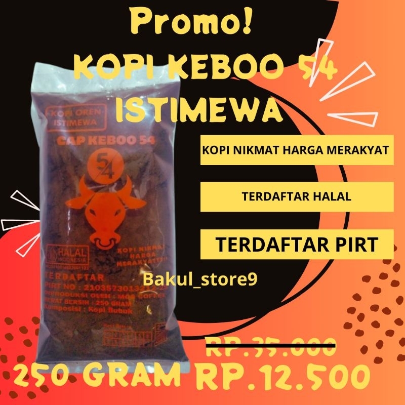 

KOPI BUBUK 54 ISTIMEWA ASLI DAMPIT 250 GR KHAS MALANG JAWA TIMURAN DIJAMIN MANTAP