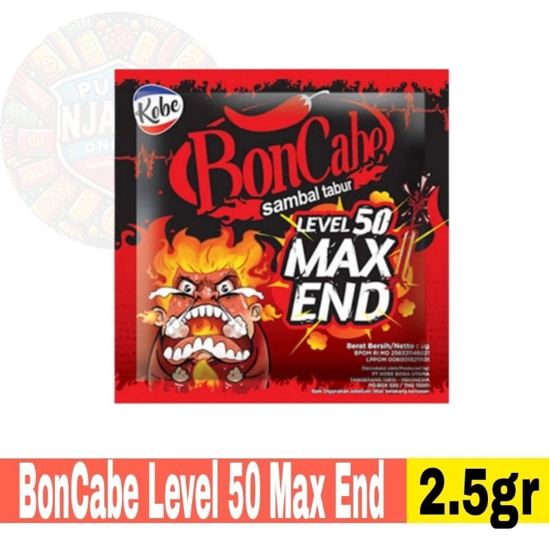 

Bon Cabe Level 50 Max End 2,5gr Bubuk Cabai Boncabe