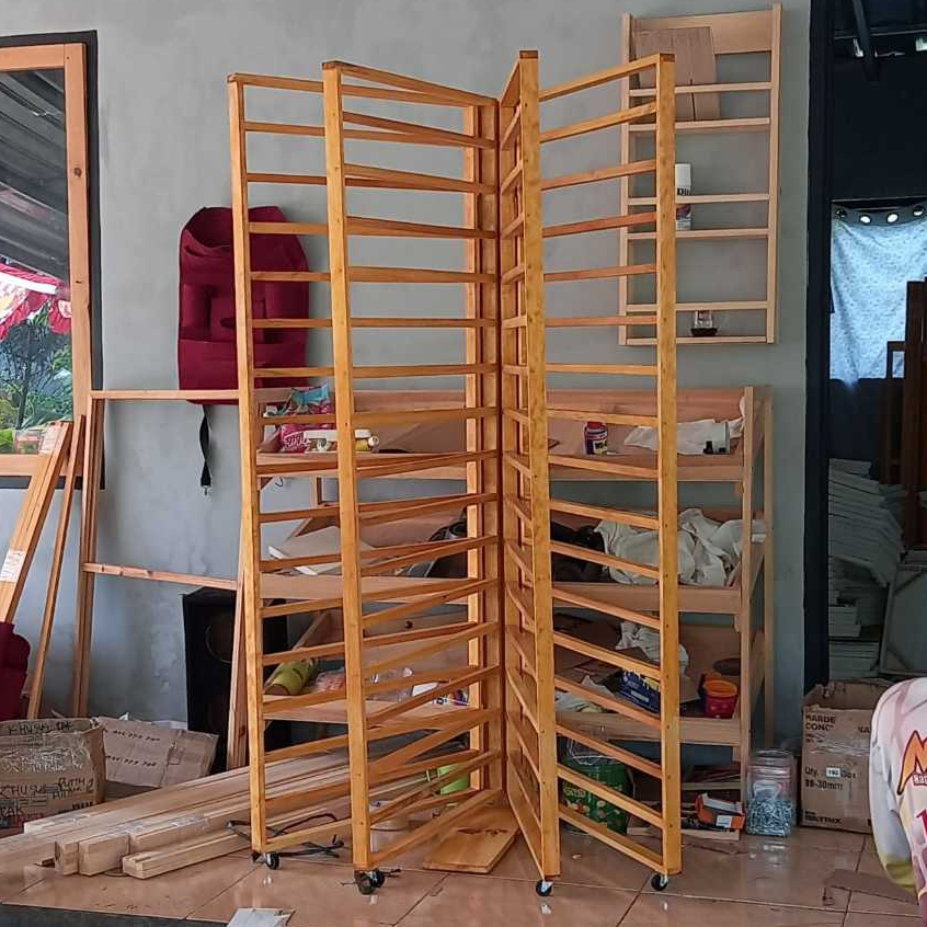 Rak Cellophane Rak Kertas Rak Kerudung Rak Kayu