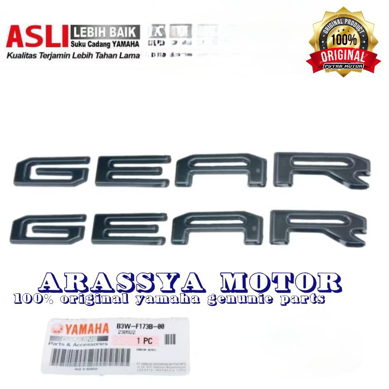 GRAPHIC EMBLEM 3D MIO GEAR 125 TAHUN 2021 2024 2PCS ORIGINAL YAMAHA