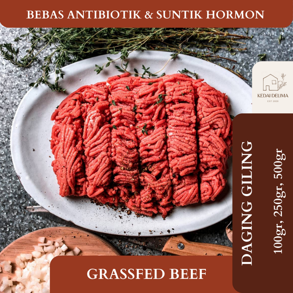 

GRASSFED MINCED BEEF DAGING SAPI GILING 250GR SERANG CILEGON