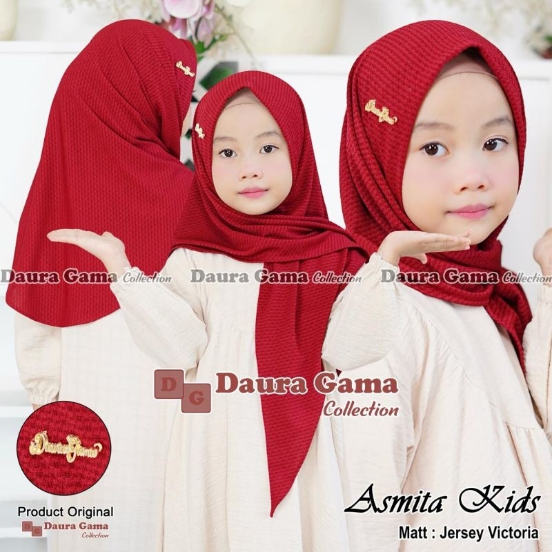 Jilbab Bergo Anak Asmita Nonpad Daura Gama Collection