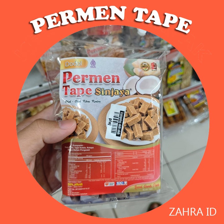 

PERMEN TAPE KHAS KEDIRI 150/250/400 GRAM - JAJANAN SNACK JADUL RASA ISTIMEWA