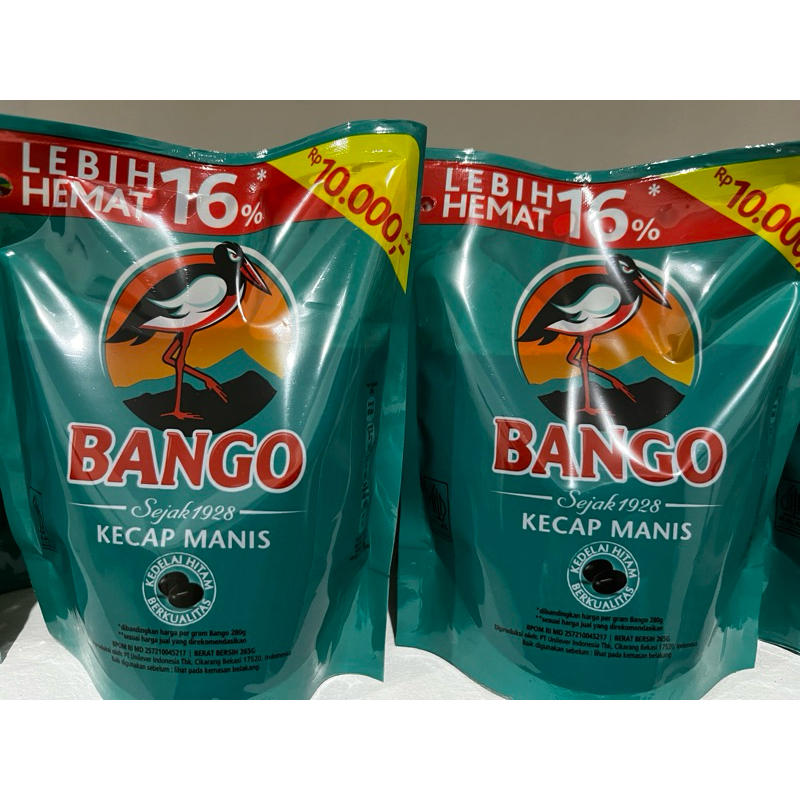 

TERMURAH!! KECAP MANIS BANGO 265gr ECERAN 10000