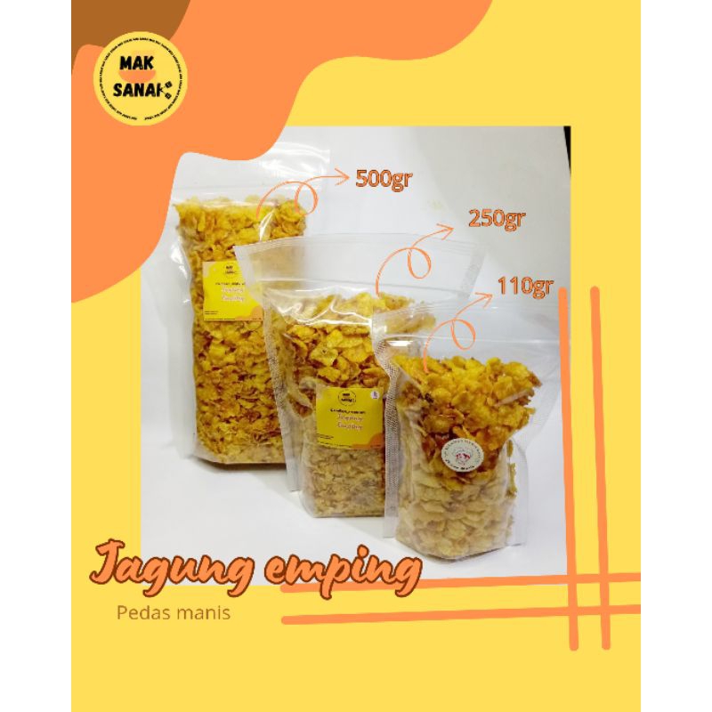 

emping jagung pedas manis