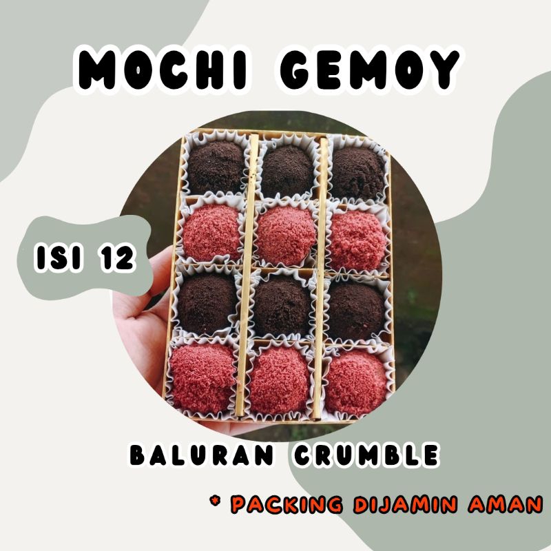 

[HAMPERS LEBARAN] MOCHI GEMOY ~ MOCHI BALURAN CRUMBLE ISI 12 PCS / KUE MOCHI VIRAL OLEH-OLEH KHAS MALANG / KUE MOCHI DAIFUKU / MINI MOCHI / HAMPERS MOCHI / KUE MOCI / MOCHI VIRAL HAMPERS LEBARAN KUE