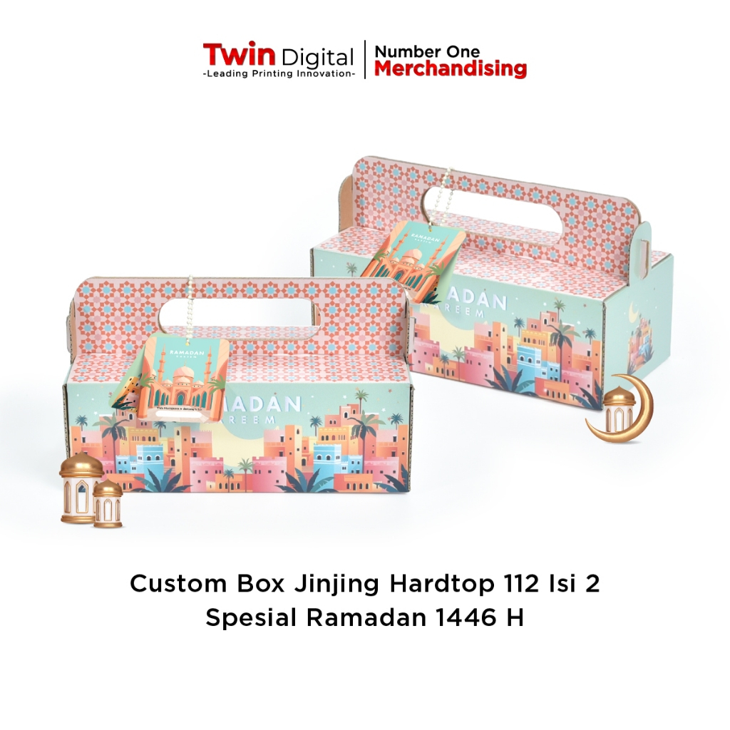 

Twindigital Packaging Box Kardus Hampers Lebaran Kotak Kue - Box Jinjing Hardtop 112 Ramadan Isi 2