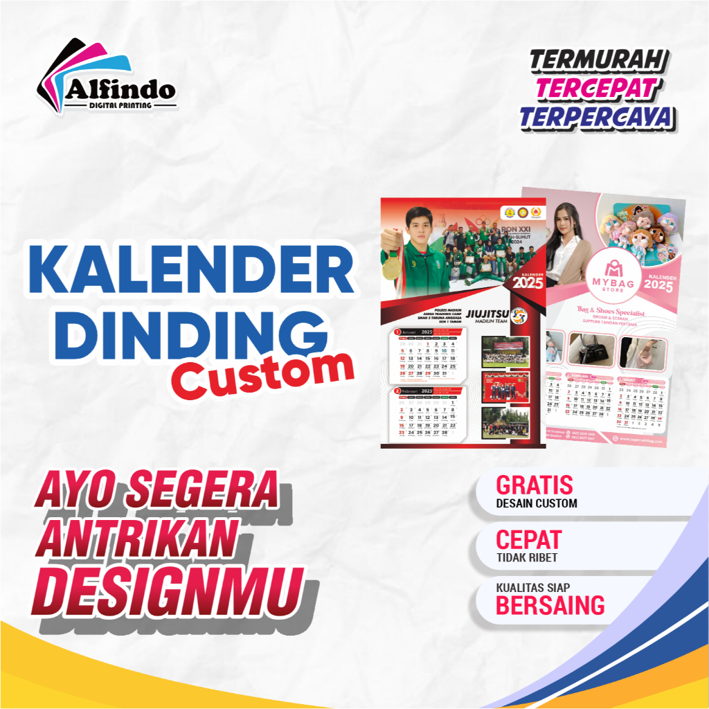 

KALENDER DINDING 2025 CUSTOM // KALENDER DINDING A3 + KLEP // KALENDER MURAHH // ALFINDODIGITALPRINTING