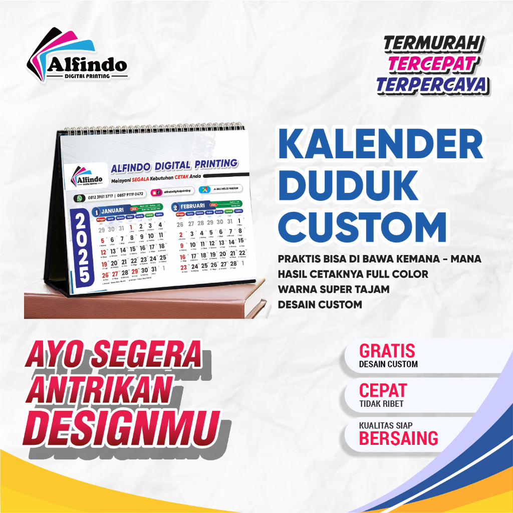 

KALENDER DUDUK CUSTOM 2025 // KALENDER DUDUK PREMIUM // KALENDER MEJA // MURAHHH// ALFINDODIGITALPRINTING