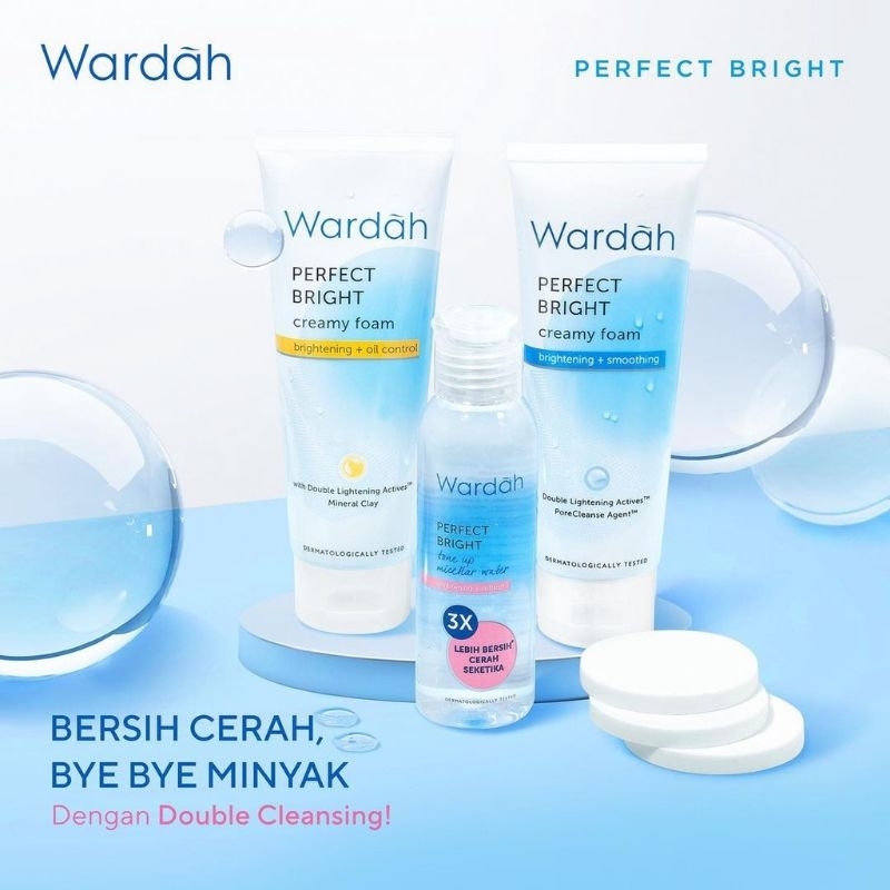 ( BACA DESKRIPSI ) Wardah Perfect Bright Creamy Foam / Moisturizer / Tone Up cream