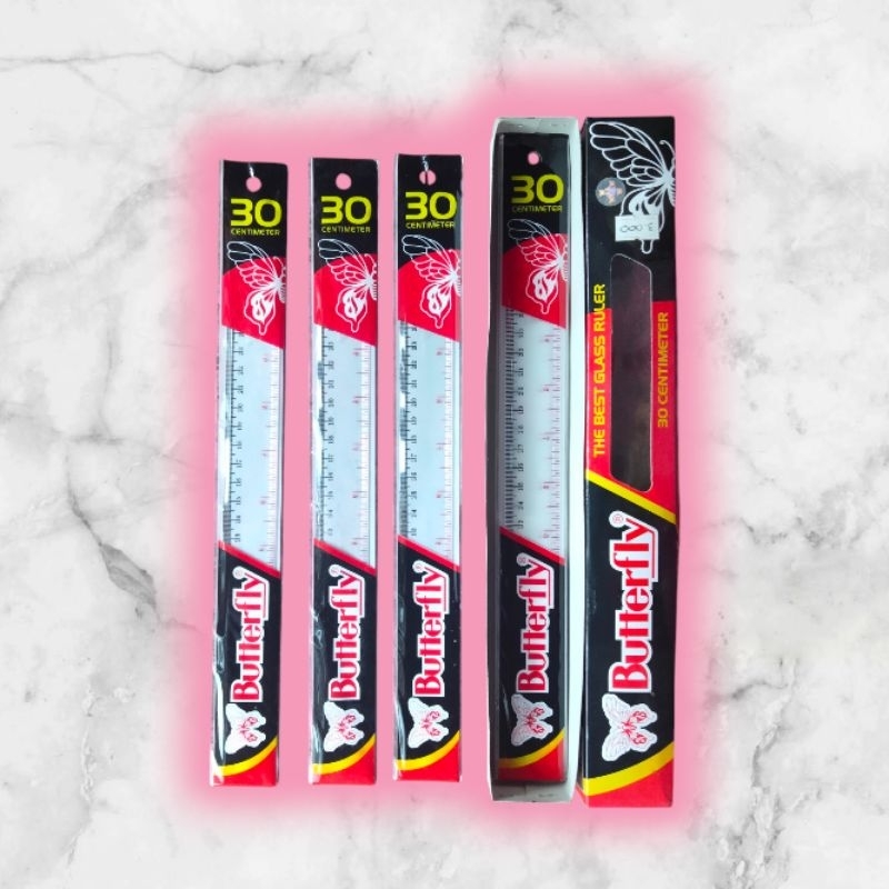 

❤️ATK❤️ penggaris butterfly 30cm