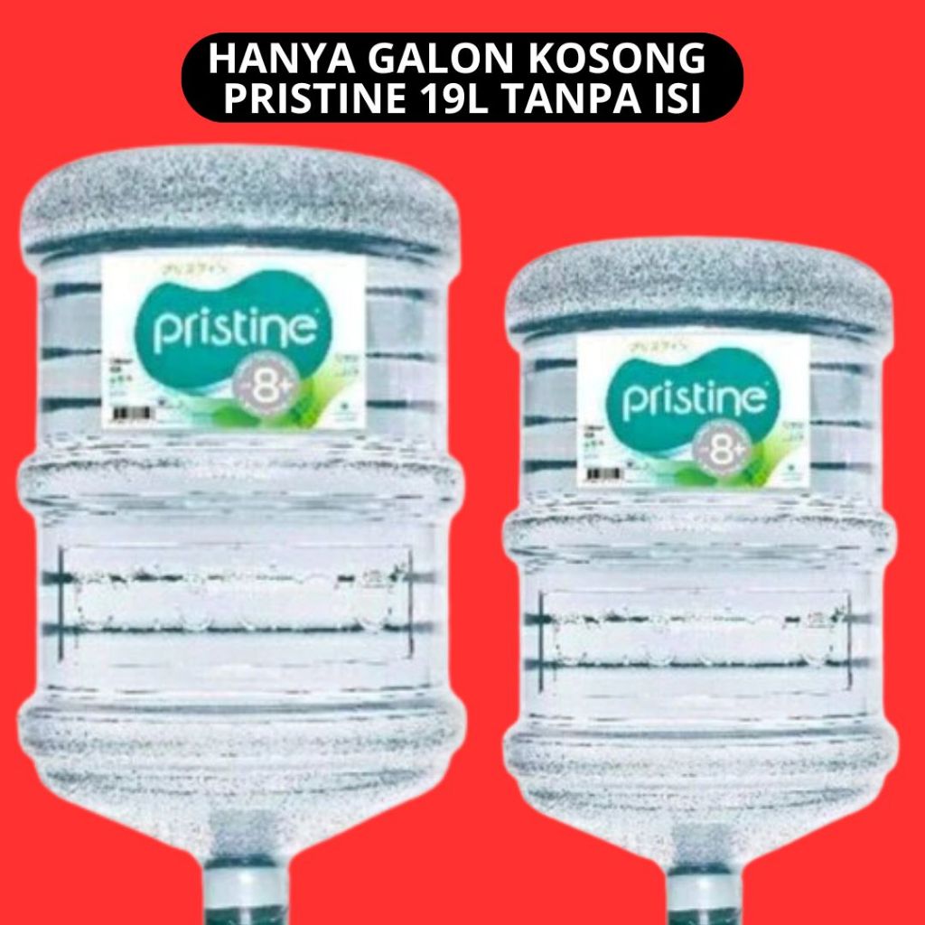 

Galon Kosong PRISTINE 19 Liter Hanya Galon SajaTanpa Air Galon PRISTINE Kosongan Bagus Dan Berkualitas