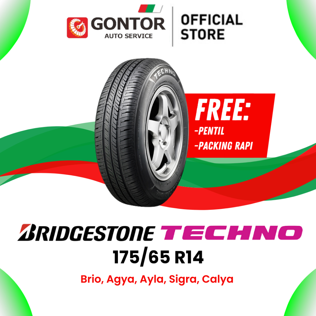 Ban Mobil Ring 14 Bridgestone New Techno 175/65 R14 Ban Radial - Brio, Agya, Ayla, Sigra, calya