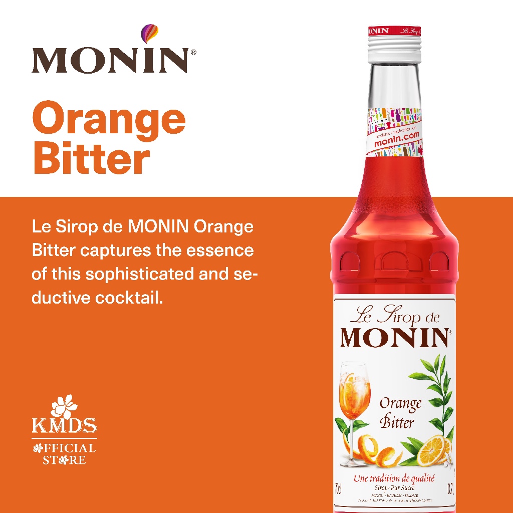 

MONIN ORANGE BITTER SYRUP 70CL / 700ML