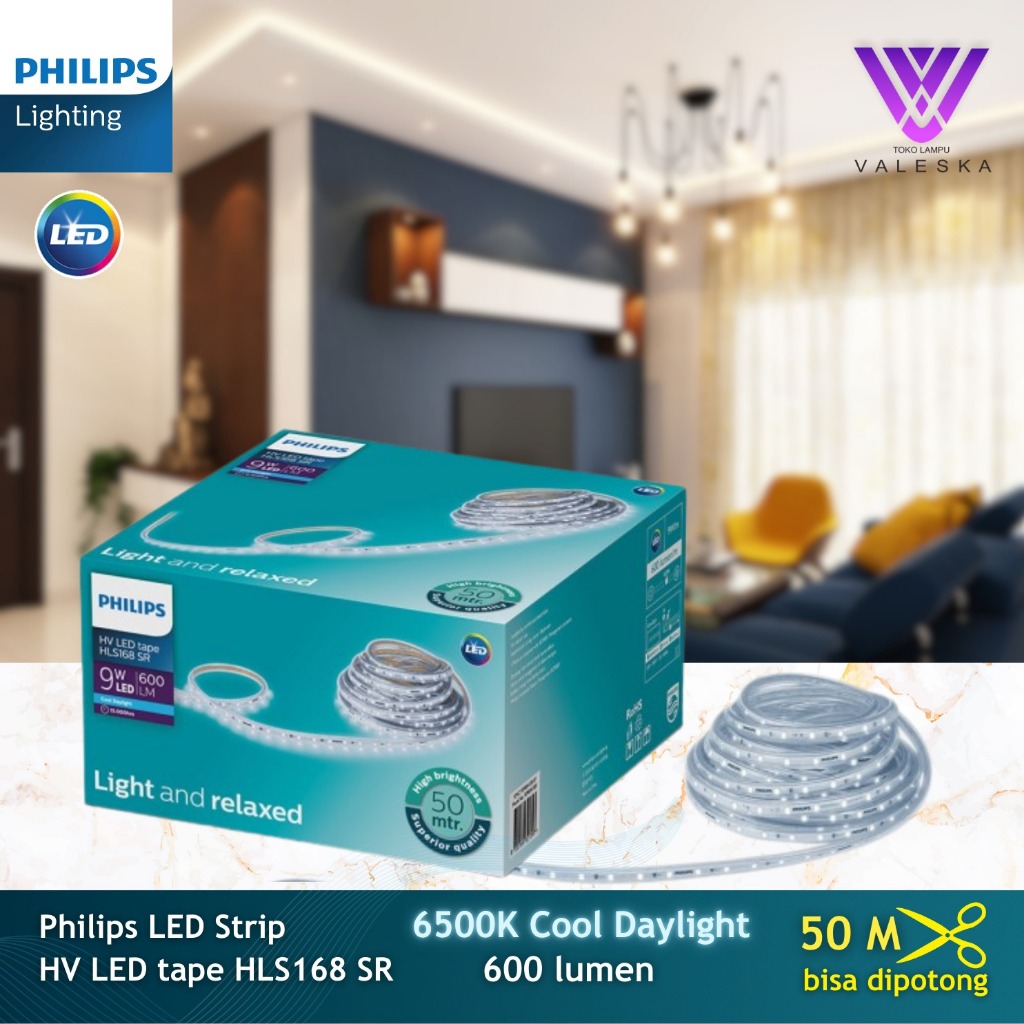 Philips Lampu Led Strip HLS168 9W/M 1 Roll 50Meter