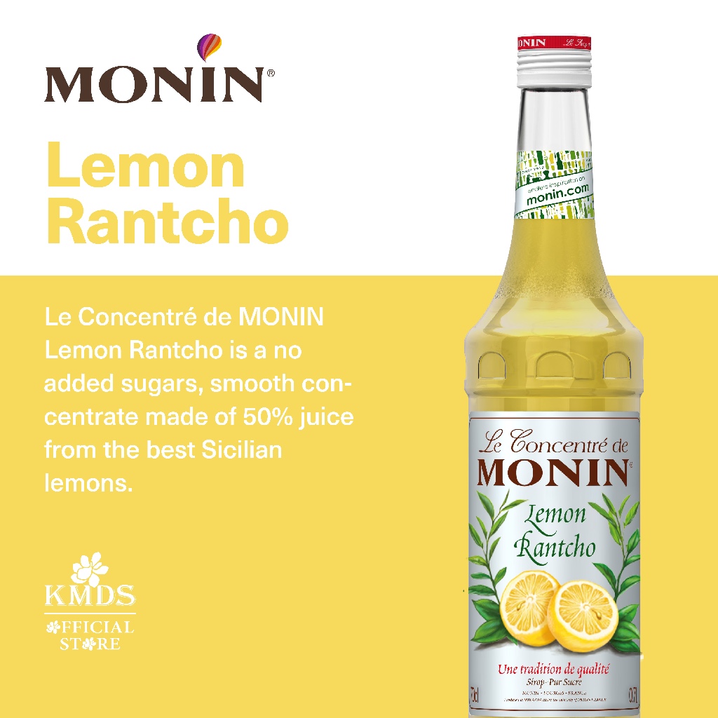 

MONIN RANTCHO LEMON SYRUP 70CL / 700ML