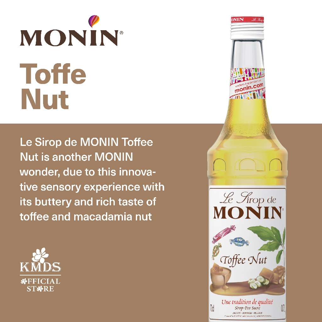 

MONIN TOFFEE NUT SYRUP 70 CL / 700ML