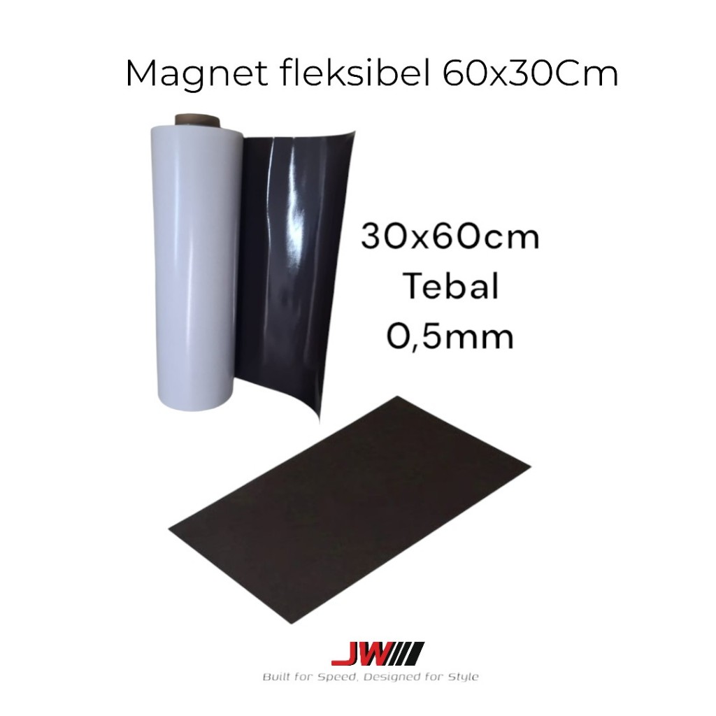 MAGNET LEMBARAN 1 SISI MAGNET LEMBARAN FLEXSIBLE 60X30CM MAGNET SHEET