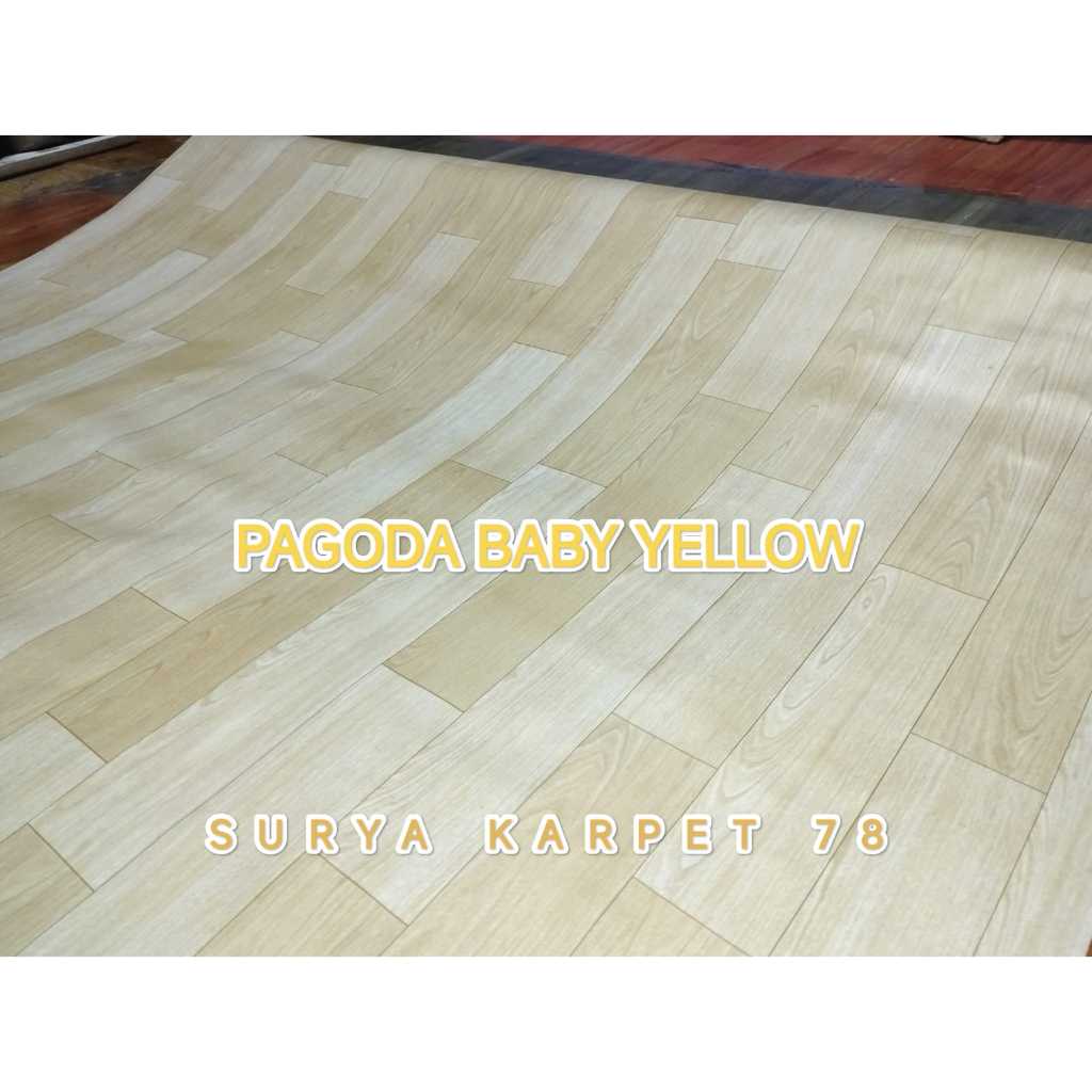 Perlak lantai karpet lantai plastik L 1.2m x 15m dijual per 1roll