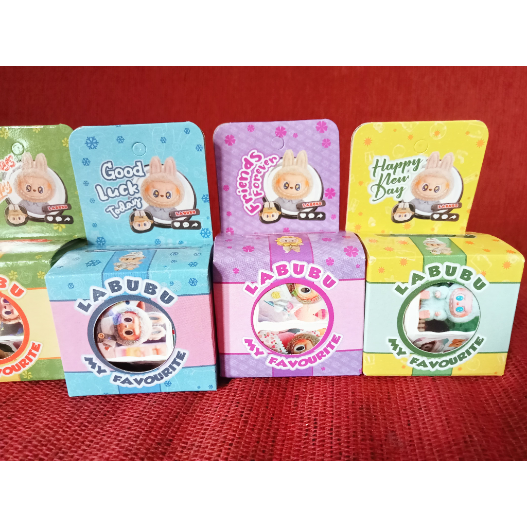 Stiker Roll Labubu | Stiker stamp Aesthetic | Stiker gulung mainan anak