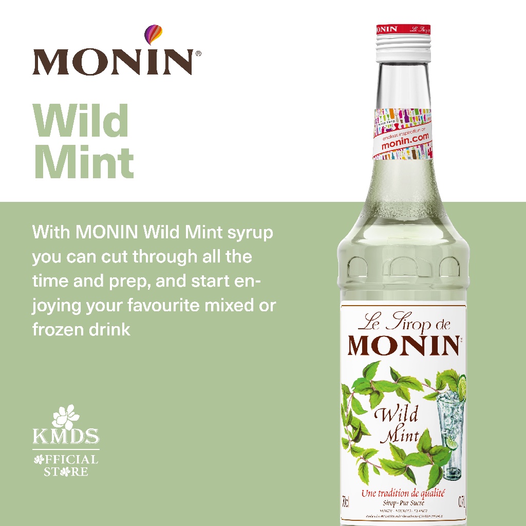 

MONIN WILD MINT SYRUP 70CL / 700ML