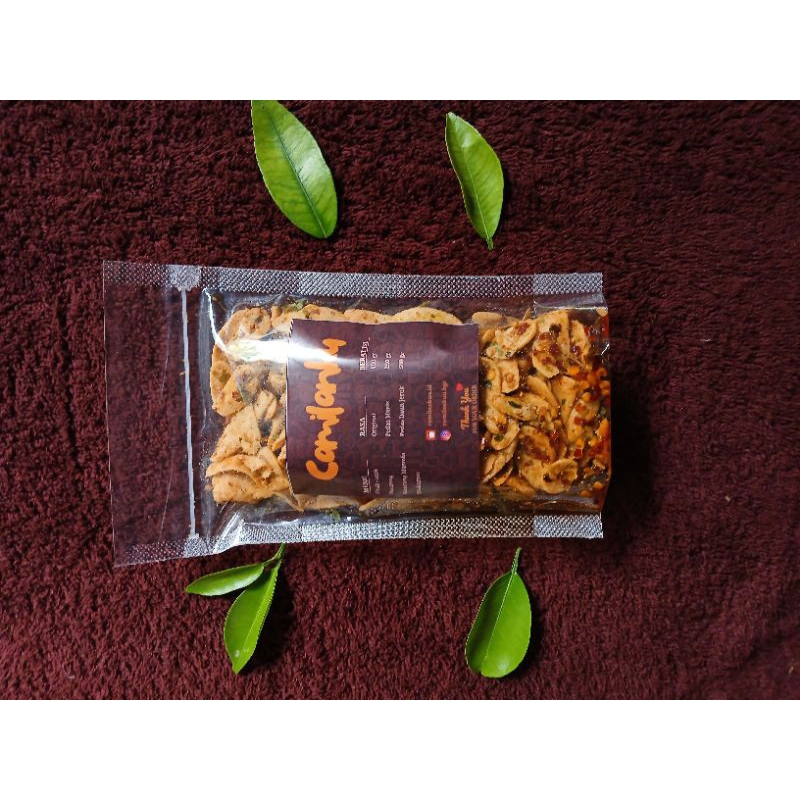 

camilankuu.id - otak otak crispy pedas manis daun jeruk - 125 gram