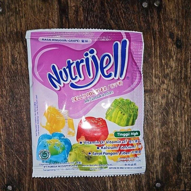 

NUTRIJELL Jeli Serbuk Instan Rasa Anggur 15gr (1 Saset)