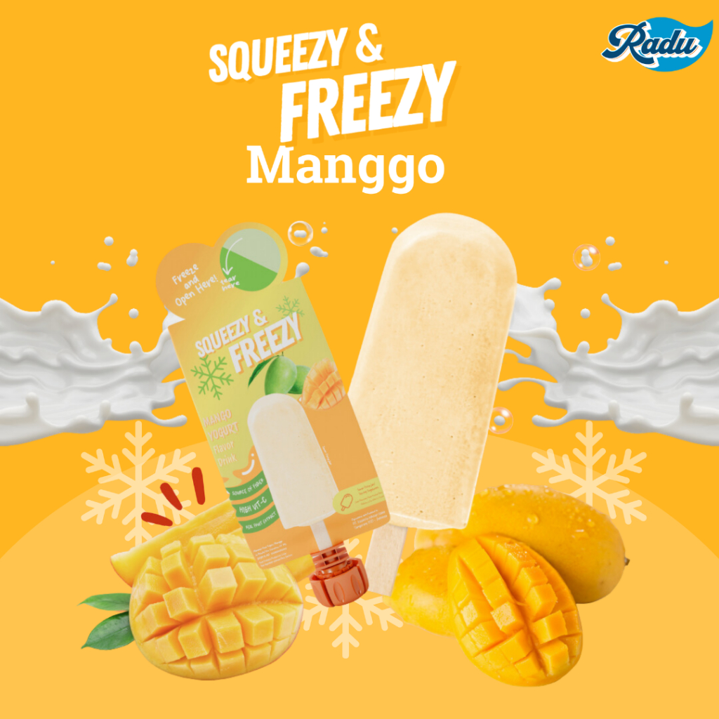 

Squeezy & Freezy Mango Yogurt Ice Cream