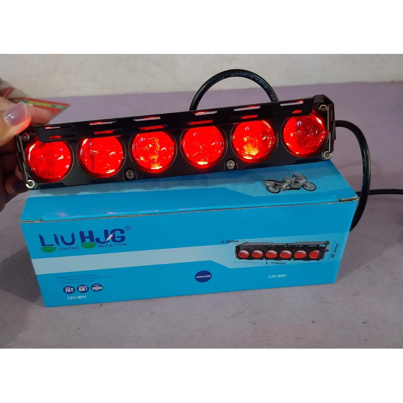 LAMPU TEMBAK SQL 6 MATA HJG DEVIL EYE