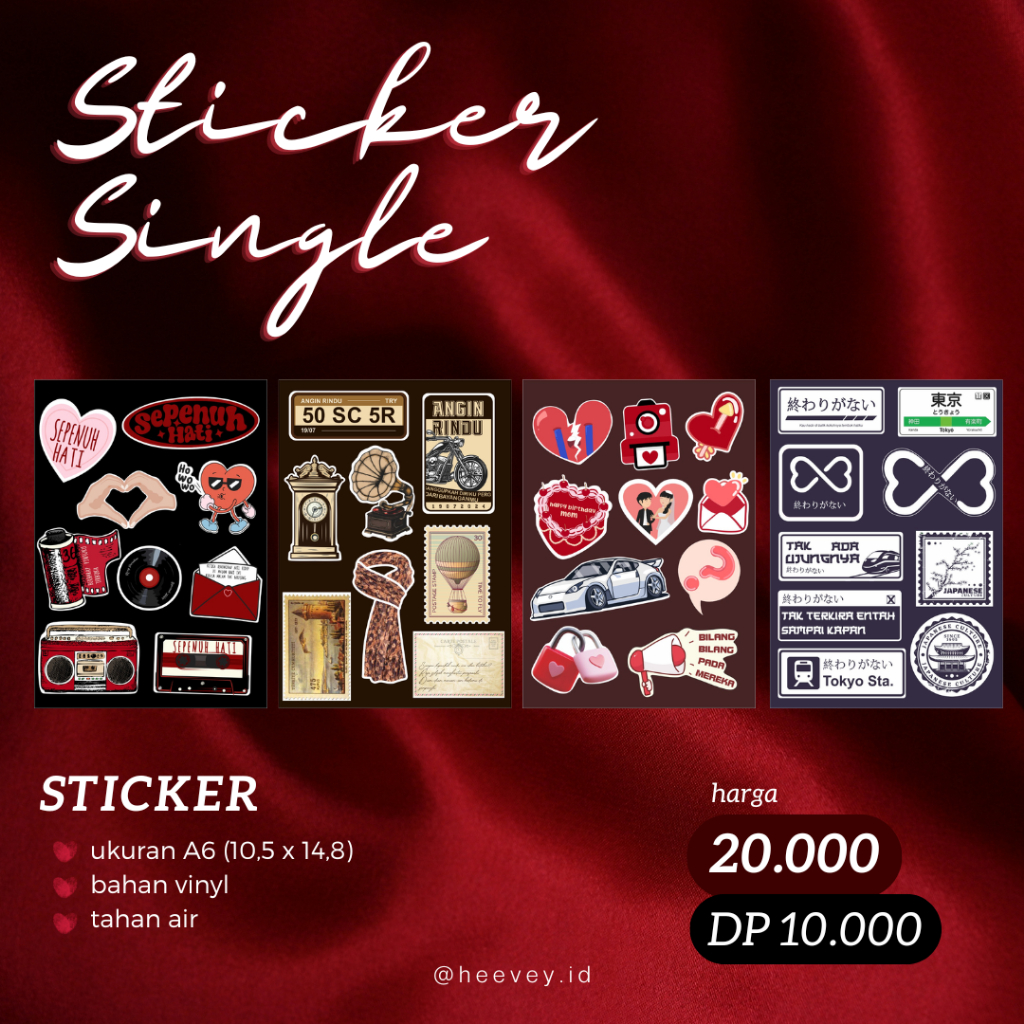 

Sticker Kiss Cut Vinyl Rony Parulian | Indonesia Idol 12 | Single Rony Parulian | Sticker Vinyl